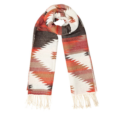 Rust Aztec Scarf